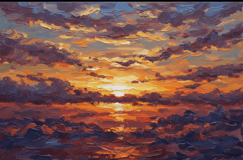 7 Ways to Bring Dramatic Cityscape and Sunset Paintings into Your Space - RANDOMH3ROSinc