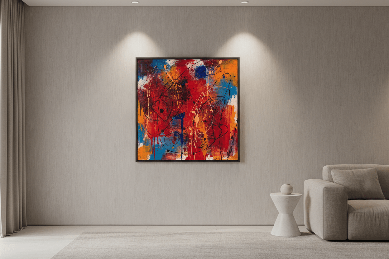 Abstract Chromatic Burst — Wall Art Print - RANDOMH3ROSinc