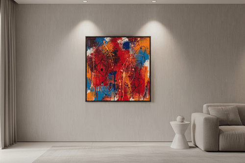 Abstract Chromatic Burst — Wall Art Print - RANDOMH3ROSinc