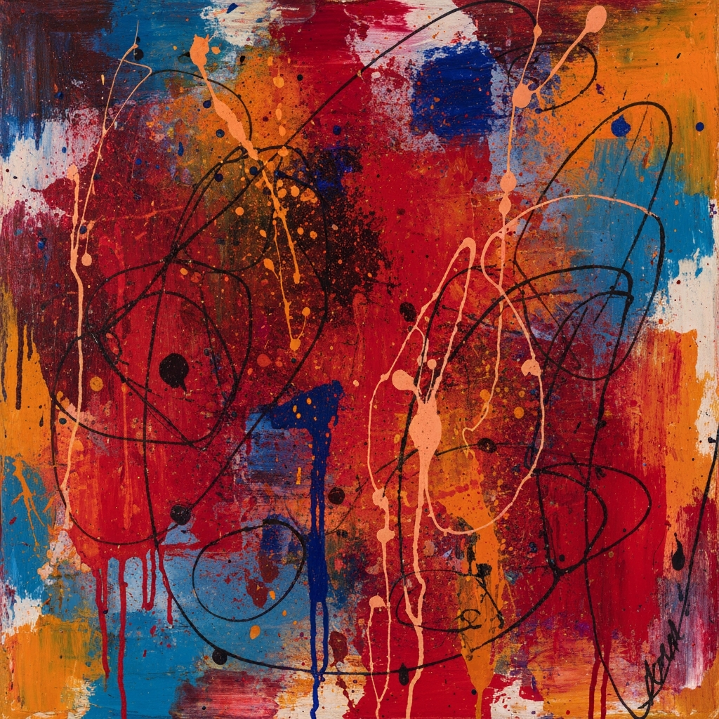 Abstract Chromatic Burst — Wall Art Print - RANDOMH3ROSinc