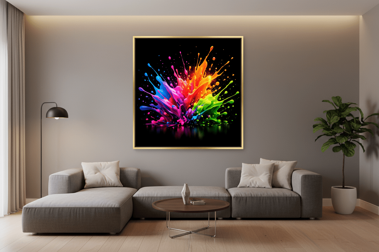Abstract Chromatic Vortex — Wall Art Print - RANDOMH3ROSinc