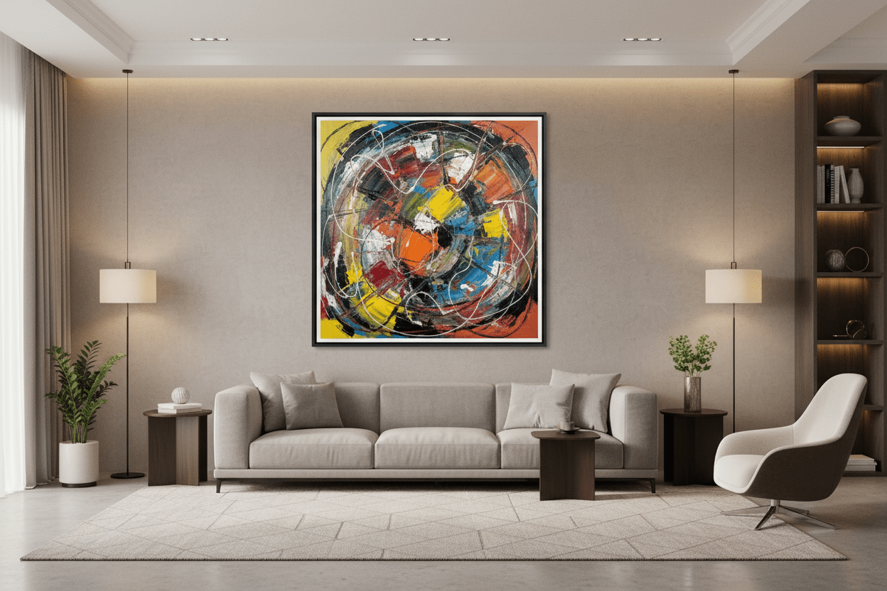Abstract Cosmic Spectrum —Wall Art Print - RANDOMH3ROSinc