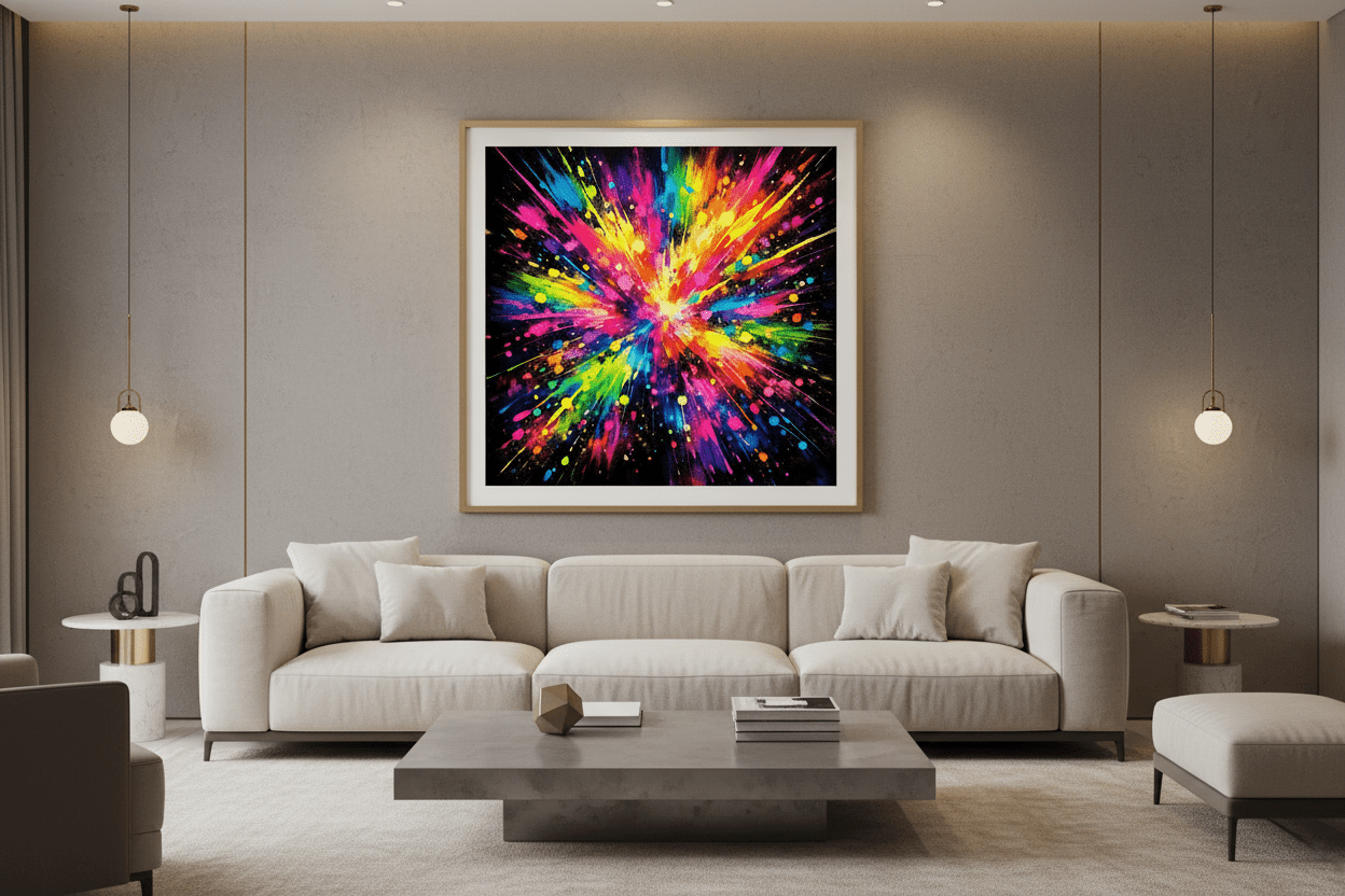 Abstract Crimson Reverie — Wall Art Print - RANDOMH3ROSinc