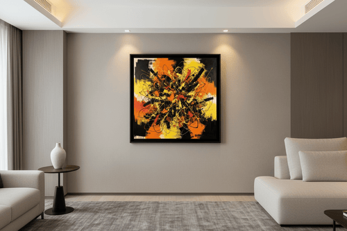 Abstract Midnight Tide —Wall Art Print - RANDOMH3ROSinc