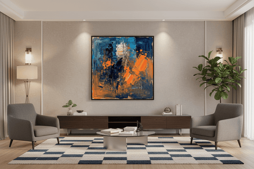 Abstract Neon Surge —Wall Art Print - RANDOMH3ROSinc