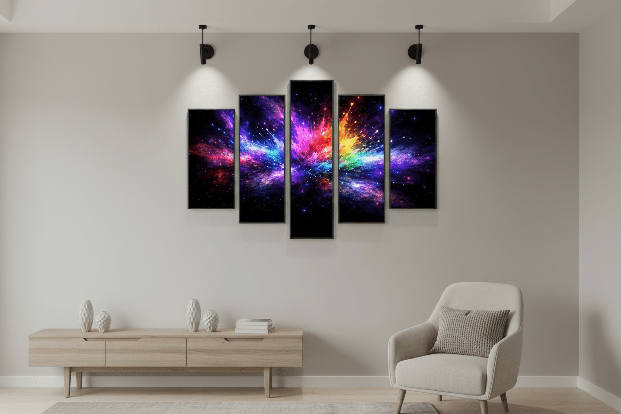 Abstract Solar Fragments — Wall Art Print - RANDOMH3ROSinc