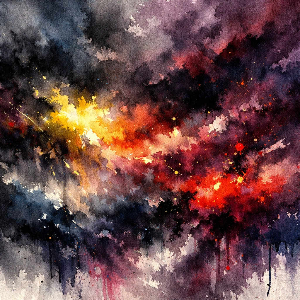 Abstract Watercolor Woodland Reverie — Wall Art Print - RANDOMH3ROSinc