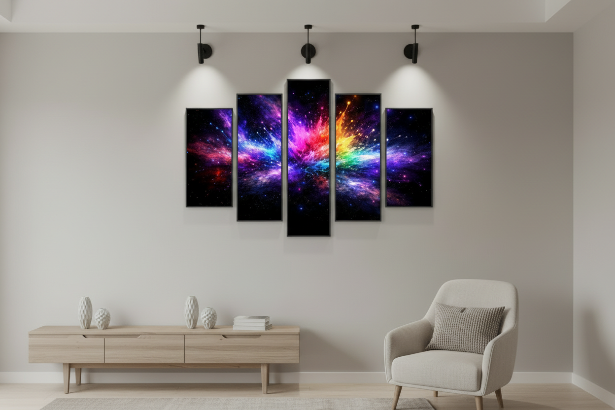 Solar Fragments — Abstract Wall Art Print RANDOMH3ROSinc