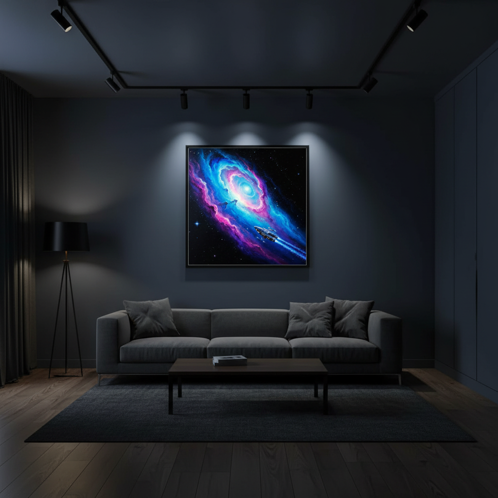 Starship Journey Through the Nebula RANDOMH3ROSinc