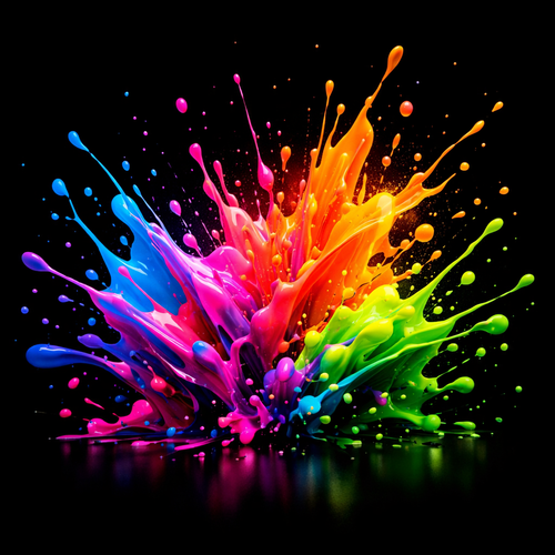 Chromatic Vortex — Abstract Wall Art Print RANDOMH3ROSinc