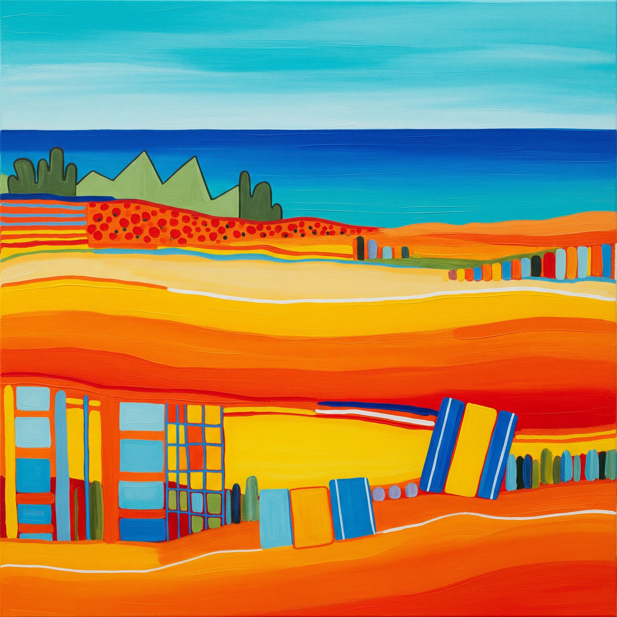 Coastal Highway Vista — Landscape Wall Art Print RANDOMH3ROSinc