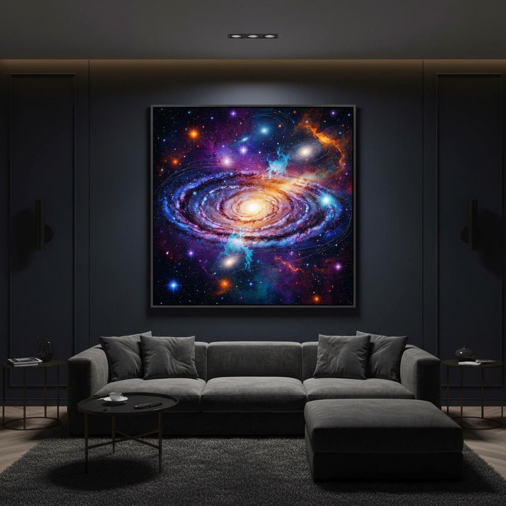 Twin Nebula Collision in Deep Space RANDOMH3ROSinc