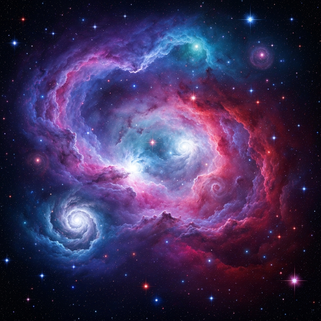 Galaxy Cluster Cosmic Panorama RANDOMH3ROSinc