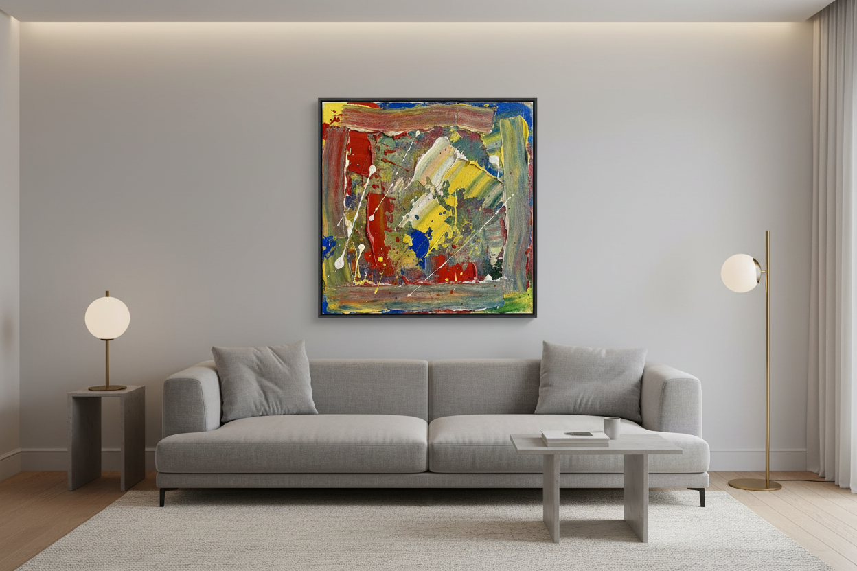 Ember & Abyss — Abstract Wall Art Print RANDOMH3ROSinc