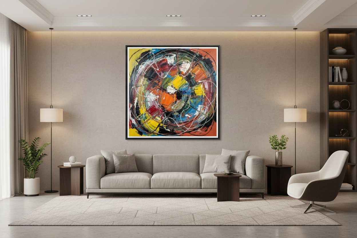 Cosmic Spectrum — Abstract Wall Art Print RANDOMH3ROSinc