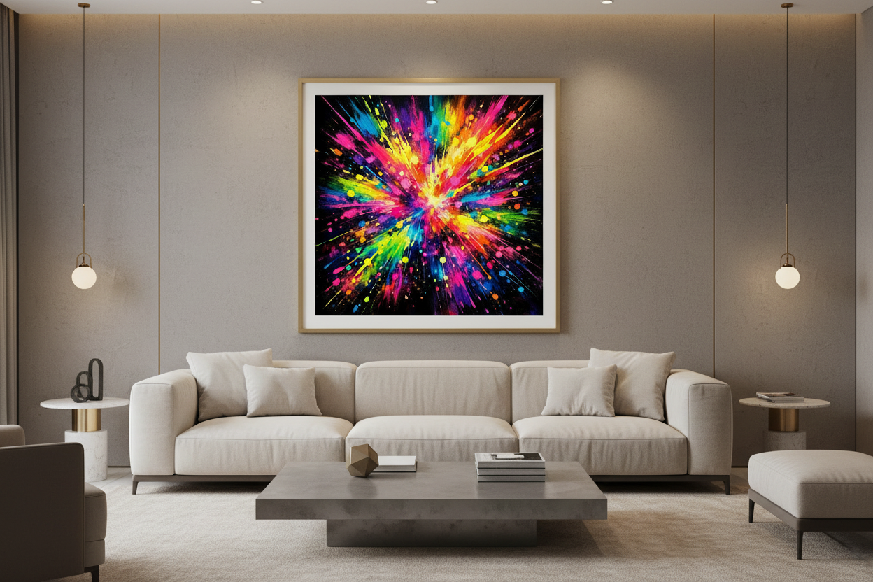 Crimson Reverie — Abstract Wall Art Print RANDOMH3ROSinc