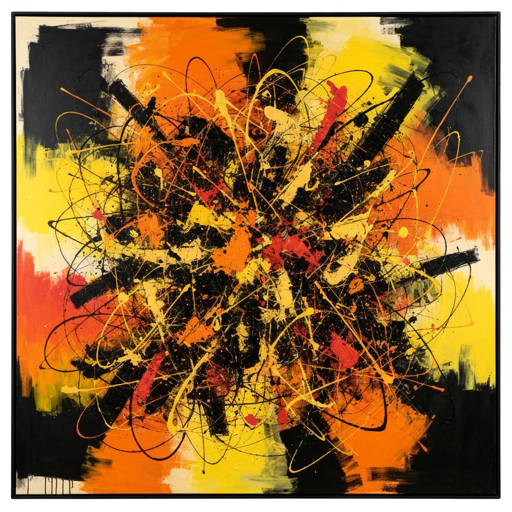 Midnight Tide — Abstract Wall Art Print RANDOMH3ROSinc